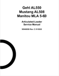 MUSTANG AL550, AL508, MLA 5-60 (50940658) SERVICE MANUAL - PDF FILE