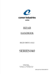 MUSTANG COMER INDUSTRIES SERIES 040 RIGID DRIVE AXLE (918354/AP0710) REPAIR MANUAL - PDF FILE