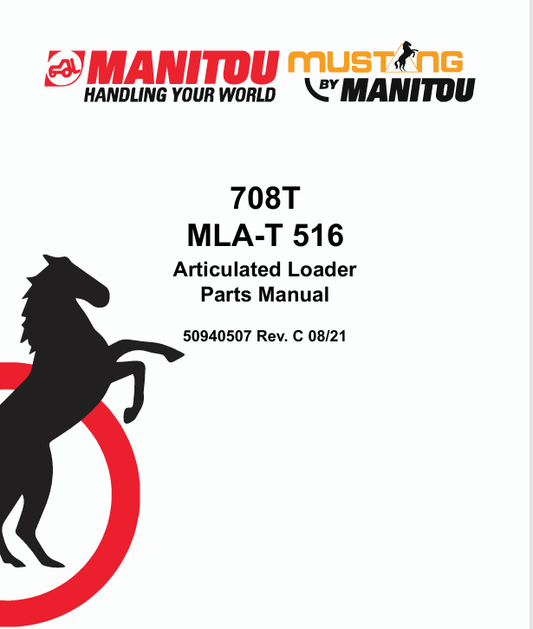 MUSTANG DEUTZ 708T, MLA-T 516 (50940507) PARTS MANUAL - PDF FILE
