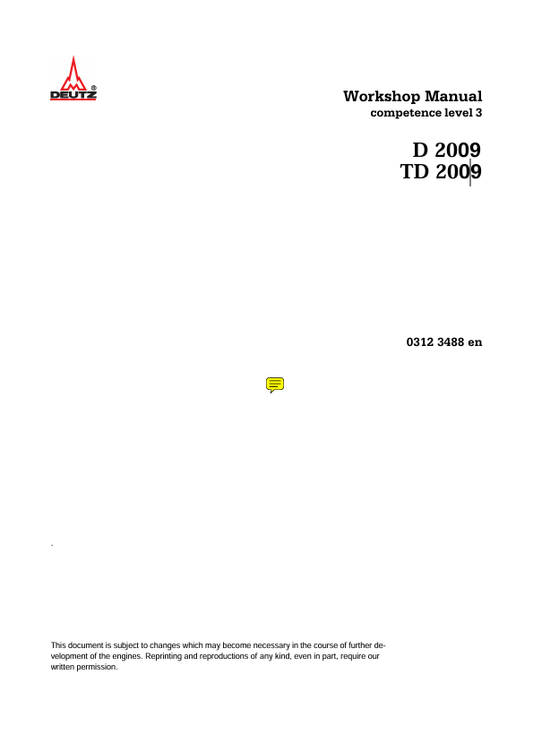 MUSTANG D 2009, TD 2009 (917372) WORKSHOP MANUAL - PDF FILE