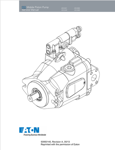 MUSTANG EATON 420 (50950145) SERVICE MANUAL - PDF FILE