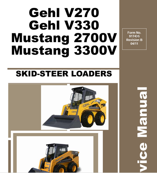 MUSTANG GEHL V270, V330 (917435) SERVICE MANUAL - PDF FILE