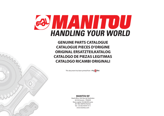MUSTANG HANDLING YOUR WORLD (50940299) PARTS MANUAL - PDF FILE