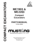 MUSTANG ME1903, ME2203 (909829) PARTS MANUAL - PDF FILE