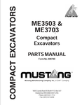 MUSTANG ME3503, ME3703 (909790) PARTS MANUAL - PDF FILE
