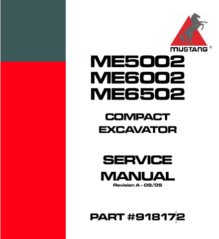 MUSTANG ME5002, ME6002, ME6502 (918172) SERVICE MANUAL - PDF FILE