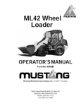 MUSTANG ML42 WHEEL LOADER (909889) OPERATOR'S MANUAL - PDF FILE