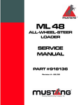 MUSTANG ML48 ALL-WHEEL-STEER LOADER (918136) SERVICE MANUAL - PDF FILE
