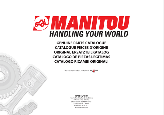 MUSTANG MONITUE HANDLING YOUR WORLD (50940298) PARTS MANUAL - PDF FILE