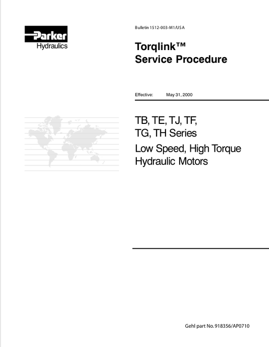 MUSTANG PARKER TB, TE, TJ (918356/AP0710) SERVICE MANUAL - PDF FILE