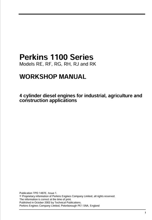 MUSTANG RE, RF, RG, RH, RJ, RK (17121) WORKSHOP MANUAL - PDF FILE