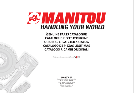 MUSTANG YANMAR HANDLING YOUR WORLD (917382) PARTS MANUAL - PDF FILE