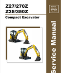MUSTANG Z27 COMPACT EXCAVATOR (50940109A) SERVICE MANUAL - PDF FILE