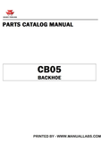 Massey Ferguson CB05 Backhoe Parts Catalog Manual - PDF File Download