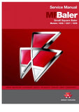 Massey Ferguson MF 1835, 1837, 1839 Small Square Baler Workshop Service Repair Manual