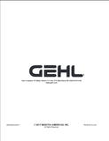 Mustang R105 Gehl & 1050R Loader Repair Manual 