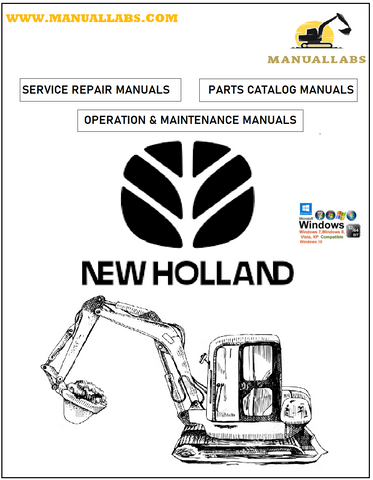 New Holland E215B, E215BLC Hydraulic Excavator Service Repair Manual 87731203 - Manual labs