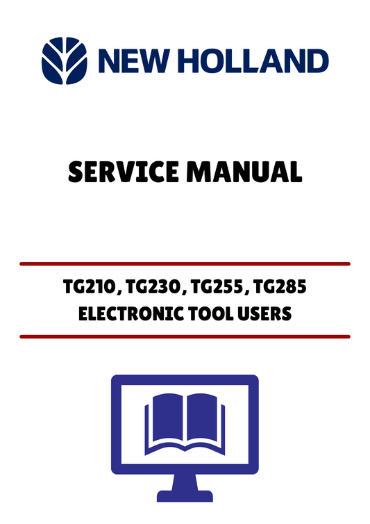 Unlock the full potential of your New Holland TG210, TG230, TG255, and TG285 tractors with the comprehensive Electronic Tool Users Service Manual (87025502). This PDF file is designed to provide you with detailed insights and step-by-step instructions, ensuring you can maintain and troubleshoot your equipment with confidence.
