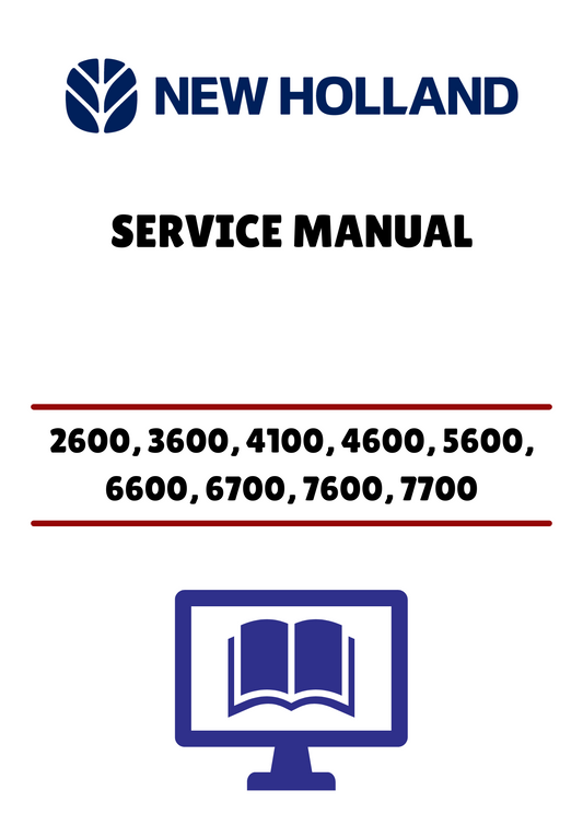 NEW HOLLAND 2600, 3600, 4100 (40881040) SERVICE MANUAL - PDF FILE