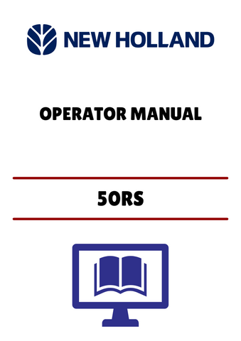 NEW HOLLAND 50RS (51421073) OPERATOR MANUAL - PDF FILE