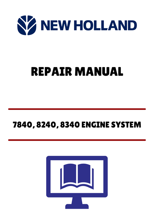  Unlock the full potential of your New Holland tractor with the comprehensive Engine System Repair Manual (40564001) designed specifically for models 5640, 6640, 7740, 7840, 8240, and 8340. This PDF file is an essential resource for both seasoned mechanics and DIY enthusiasts, providing detailed instructions and diagrams to ensure efficient repairs and maintenance.
