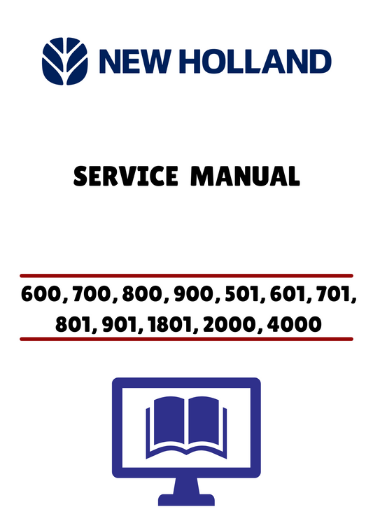 NEW HOLLAND 600, 700 (40060090) SERVICE MANUAL - PDF FILE