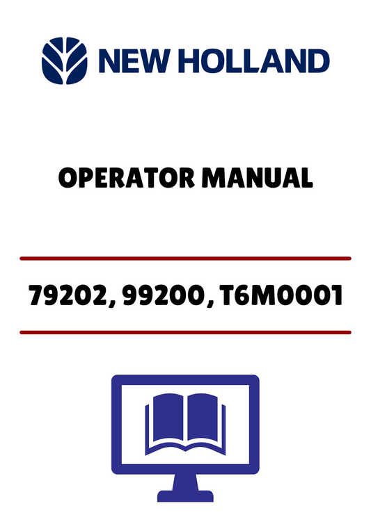 NEW HOLLAND 79202, 99200 (42680050) OPERATOR MANUAL - PDF FILE