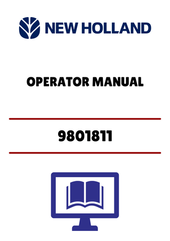 NEW HOLLAND 9801811 (42001813) OPERATOR MANUAL - PDF FILE