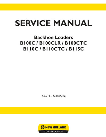 Unlock the full potential of your New Holland equipment with the comprehensive Service Manual (Part Number: 84568042A) for models B100C, B100CLR, B100CTC, B110C, B110CTC, and B115C. This PDF file is an essential resource for maintenance and repair, providing detailed diagrams, troubleshooting tips, and step-by-step instructions to ensure your machinery operates at peak performance. With this manual at your fingertips, you can save time and money by tackling repairs with confidence, making it a must-have for
