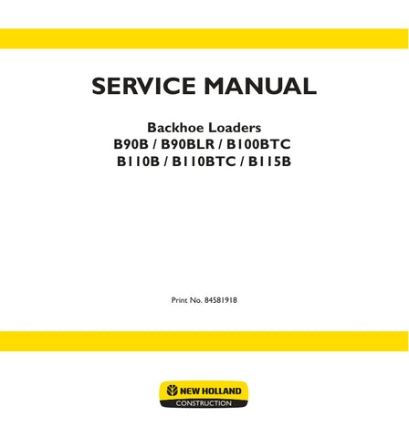  Unlock the full potential of your New Holland equipment with the comprehensive Service Manual (Part Number: 84581918) for models B90B, B90BLR, B100BTC, B110B, B110BTC, and B115B. This PDF file is an essential resource for maintenance and repair, providing detailed diagrams, troubleshooting tips, and step-by-step instructions to keep your machinery running smoothly. Whether you're a seasoned technician or a DIY enthusiast, this manual ensures you have the knowledge and guidance needed to perform efficient 