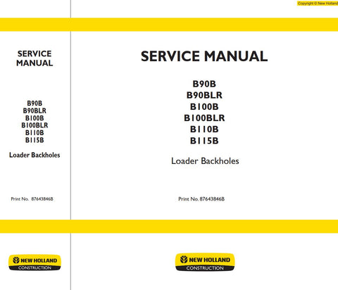Unlock the full potential of your New Holland equipment with the comprehensive Service Manual for models B90B, B90BLR, B100B, B100BLR, B110B, and B115B (Part No. 87643846B). This PDF file is an essential resource for maintenance and repair, providing detailed diagrams, troubleshooting tips, and step-by-step instructions to keep your machinery running smoothly. Whether you're a seasoned technician or a DIY enthusiast, this manual ensures you have the knowledge and guidance needed to tackle any service task w