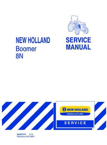 Unlock the full potential of your New Holland Boomer 8N Tractor with the comprehensive Service Manual (Part Number: 84307374) available in a convenient PDF format. This essential guide provides detailed instructions, diagrams, and troubleshooting tips to ensure your tractor operates at peak performance. Whether you're performing routine maintenance or tackling complex repairs, this manual is your go-to resource for keeping your equipment in top shape. Invest in your tractor's longevity and efficiency today!