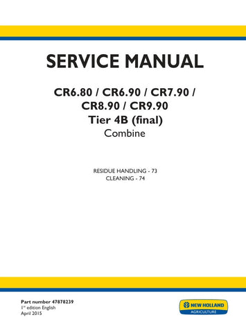 Unlock the full potential of your New Holland CR Series combines with the comprehensive Service Manual (47878239) for models CR6.80, CR6.90, CR7.90, CR8.90, and CR9.90. This PDF file is an essential resource for maintenance and troubleshooting, providing detailed diagrams, step-by-step instructions, and expert tips to ensure optimal performance and longevity of your equipment. Equip yourself with the knowledge to keep your combine running smoothly and efficiently, minimizing downtime and maximizing producti