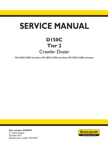 Unlock the full potential of your New Holland D150C Crawler Dozer with the comprehensive Service Manual (Part Number: 47907877). This PDF file is an essential resource for operators and technicians alike, providing detailed insights into maintenance, troubleshooting, and repair procedures. With clear diagrams and step-by-step instructions, you can ensure your dozer runs efficiently and effectively, minimizing downtime and maximizing productivity. Invest in this invaluable manual today and keep your equipmen
