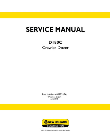 Unlock the full potential of your New Holland D180C with the comprehensive Service Manual (48037327A) in PDF format. This essential guide provides detailed instructions, diagrams, and troubleshooting tips to ensure your equipment runs smoothly and efficiently. Whether you're a seasoned technician or a DIY enthusiast, this manual is your go-to resource for maintenance and repairs, helping you save time and money while keeping your machinery in top condition. Don't miss out on the opportunity to enhance your 