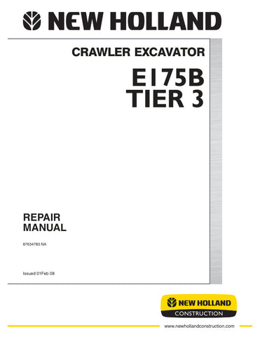  Unlock the full potential of your New Holland E175B (Tier 3) with our comprehensive repair manual (part number 87634783) in PDF format. This essential guide provides detailed instructions, diagrams, and troubleshooting tips to ensure your equipment runs smoothly and efficiently. Perfect for both seasoned professionals and DIY enthusiasts, this manual empowers you to tackle repairs with confidence, saving you time and money. Download your copy today and keep your machinery in peak condition!