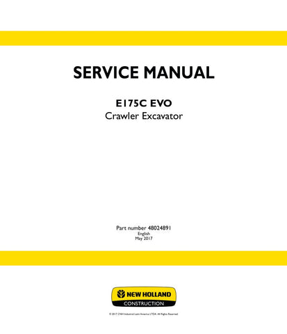 Unlock the full potential of your New Holland E175C EVO Crawler Excavator with the comprehensive Service Manual (48024891) in PDF format. This essential guide provides detailed instructions, schematics, and troubleshooting tips to ensure optimal performance and maintenance of your equipment. Whether you're a seasoned professional or a DIY enthusiast, this manual is designed to help you keep your excavator running smoothly and efficiently, saving you time and money on repairs. Don't miss out on the opportuni