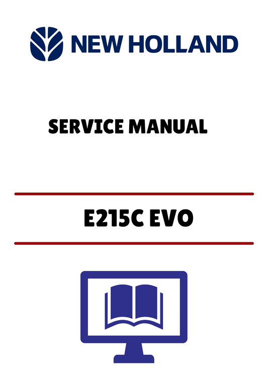 NEW HOLLAND E215C EVO CRAWLER EXCAVATOR (48034215) SERVICE MANUAL - PDF FILE
