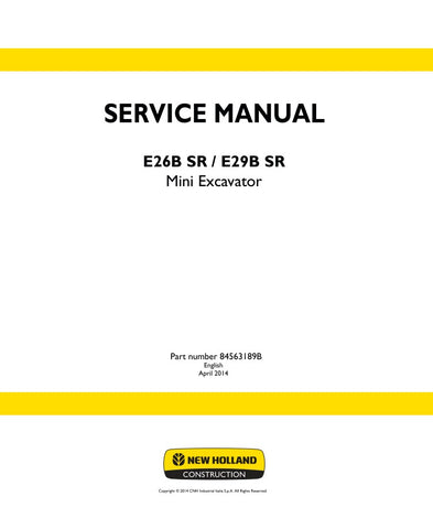 Unlock the full potential of your New Holland E55BX Compact Hydraulic Excavator with the comprehensive Service Manual (S5HS0014E01) in PDF format. This essential guide provides detailed insights into maintenance, troubleshooting, and repair procedures, ensuring your machine operates at peak performance. With easy navigation and clear illustrations, you can quickly find the information you need to keep your excavator running smoothly and efficiently. Invest in this invaluable resource today and enhance the l