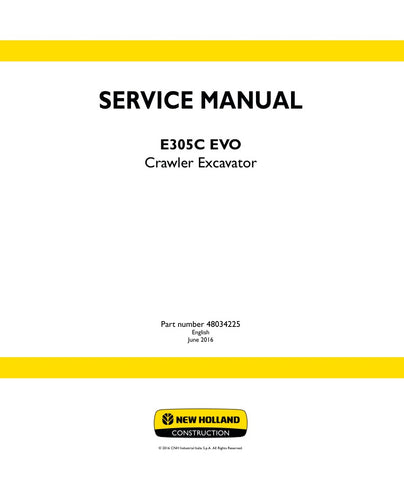 Unlock the full potential of your New Holland E305C EVO Crawler Excavator with the comprehensive Service Manual (48034225) in PDF format. This essential guide provides detailed instructions, schematics, and troubleshooting tips to ensure optimal performance and maintenance of your equipment. Whether you're a seasoned professional or a DIY enthusiast, this manual is designed to help you efficiently manage repairs and upkeep, saving you time and money. Don't miss out on the opportunity to enhance your excavat