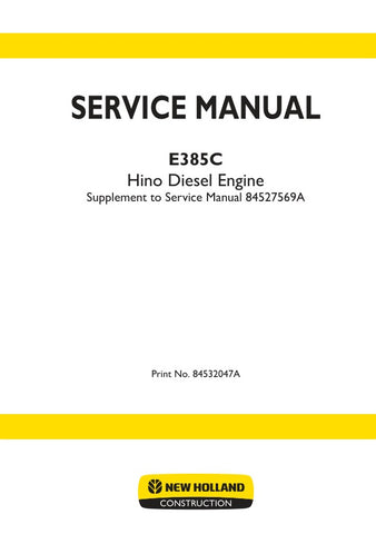 Unlock the full potential of your New Holland E385C with the comprehensive Diesel Engine Service Manual (84532047A) in PDF format. This essential guide provides detailed instructions, diagrams, and troubleshooting tips to ensure optimal performance and longevity of your engine. Perfect for both seasoned mechanics and DIY enthusiasts, this manual is your go-to resource for maintenance and repairs, helping you save time and money while keeping your equipment running smoothly. Don't miss out on the opportunity