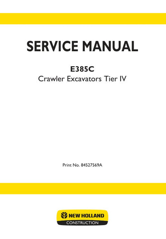 Enhance your maintenance capabilities with the NEW HOLLAND E385C (TIER IV) CRAWLER EXCAVATOR SERVICE MANUAL (84527569A) in PDF format. This comprehensive guide provides detailed instructions, schematics, and troubleshooting tips to ensure your excavator operates at peak performance. Perfect for technicians and operators alike, this manual is an essential resource for efficient repairs and upkeep, helping you save time and reduce downtime on the job. Invest in your equipment's longevity and reliability today