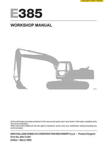 Unlock the full potential of your New Holland E385 Crawler Excavator with the comprehensive Workshop Manual (604.13.467) in PDF format. This essential guide provides detailed instructions, schematics, and troubleshooting tips to ensure optimal performance and maintenance of your equipment. Whether you're a seasoned professional or a DIY enthusiast, this manual is designed to help you efficiently manage repairs and enhance the longevity of your excavator. Don't miss out on the opportunity to keep your machin