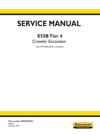 Unlock the full potential of your New Holland E55B Crawler Excavator with the comprehensive Service Manual (S5PS0003E01) in PDF format. This essential guide provides detailed instructions, schematics, and troubleshooting tips specifically designed for Tier 4 models, ensuring you can maintain and repair your equipment with confidence. With easy navigation and clear illustrations, this manual is a must-have resource for operators and technicians alike, helping you maximize performance and minimize downtime. 