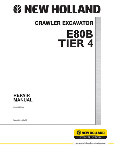 Unlock the full potential of your New Holland E80B Crawler Excavator with the comprehensive Repair Manual (Part No. 87480998). This PDF file is an essential resource for maintenance and repair, providing detailed diagrams, troubleshooting tips, and step-by-step instructions tailored for Tier 4 models. Ensure your excavator operates at peak performance and longevity by having this invaluable guide at your fingertips. Perfect for both seasoned professionals and DIY enthusiasts, this manual is your go-to solut
