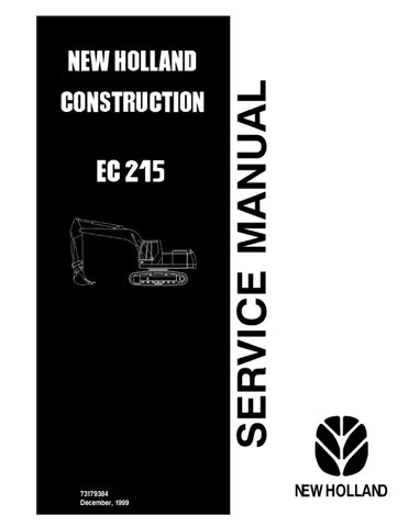 Unlock the full potential of your New Holland EC215 Excavator with the comprehensive Service Manual (73179384) in PDF format. This essential guide provides detailed instructions, schematics, and troubleshooting tips to ensure your machine operates at peak performance. Whether you're a seasoned technician or a DIY enthusiast, this manual is designed to simplify maintenance and repairs, saving you time and money. Invest in your equipment's longevity and efficiency today!