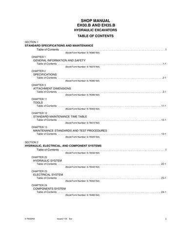 Unlock the full potential of your New Holland EH30.B and EH35.B hydraulic excavators with the comprehensive shop manual (6-78350NA) in PDF format. This essential resource provides detailed diagrams, maintenance tips, and troubleshooting guidance, ensuring you can keep your machinery running smoothly and efficiently. Perfect for both seasoned professionals and DIY enthusiasts, this manual is your go-to guide for maximizing performance and minimizing downtime. Don't miss out on the opportunity to enhance your