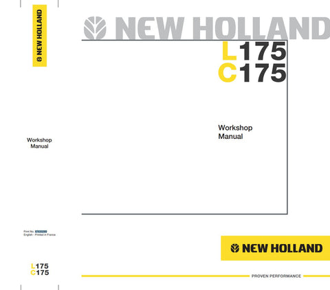 Unlock the full potential of your New Holland L175 and C175 Compact Track Loaders with the comprehensive Workshop Manual (Part No. 87630289) in PDF format. This essential guide provides detailed schematics, maintenance tips, and troubleshooting advice, ensuring you can keep your equipment running smoothly and efficiently. Perfect for both seasoned professionals and DIY enthusiasts, this manual is your go-to resource for maximizing performance and extending the lifespan of your machinery. Don't miss out on t