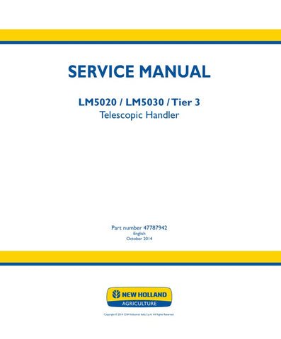  Enhance your maintenance capabilities with the NEW HOLLAND LM5020, LM5030 (TIER 3) TELESCOPIC HANDLER SERVICE MANUAL (47787942) in PDF format. This comprehensive guide provides detailed insights into servicing and troubleshooting your telescopic handler, ensuring optimal performance and longevity. With easy navigation and clear instructions, you can confidently tackle repairs and maintenance tasks, saving time and reducing downtime. Invest in this essential resource to keep your equipment running smoothly 