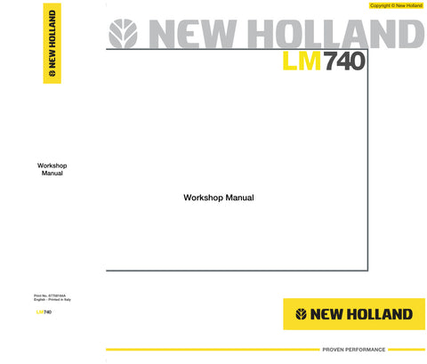 Unlock the full potential of your New Holland LM740 Telehandler with the comprehensive Workshop Manual (Part Number: 87708184A) available in a convenient PDF format. This essential guide provides detailed instructions, diagrams, and troubleshooting tips to ensure optimal performance and maintenance of your equipment. Whether you're a seasoned professional or a DIY enthusiast, this manual is your go-to resource for keeping your telehandler in peak condition, enhancing productivity, and extending the lifespan